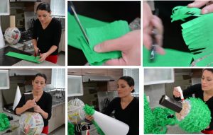 como hacer piñatas navideñas 9